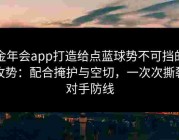 金年会app打造给点蓝球势不可挡的攻势：配合掩护与空切，一次次撕裂对手防线