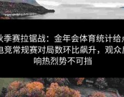 秋季赛拉锯战：金年会体育统计给点电竞常规赛对局数环比飙升，观众反响热烈势不可挡
