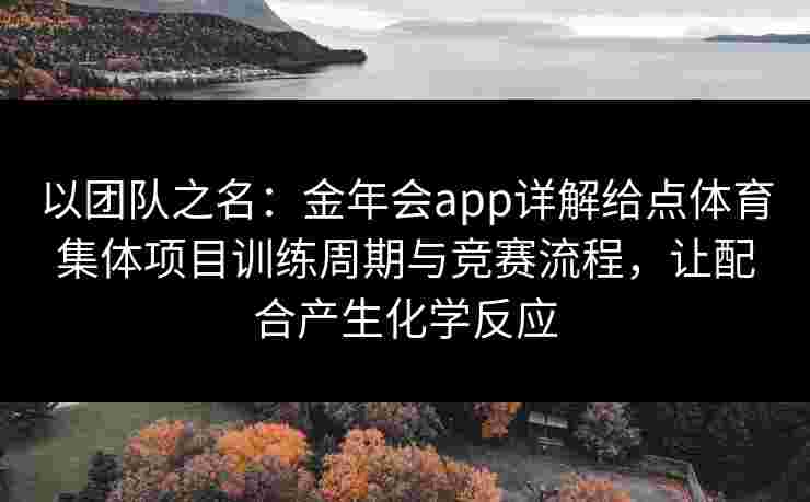 以团队之名:金年会app详解给点体育集体项目训练周期与竞赛流程,让配合产生化学反应 以团队之名:金年会app详解给点体育集体项目训练周期与竞赛流程,让配合产生化学反应